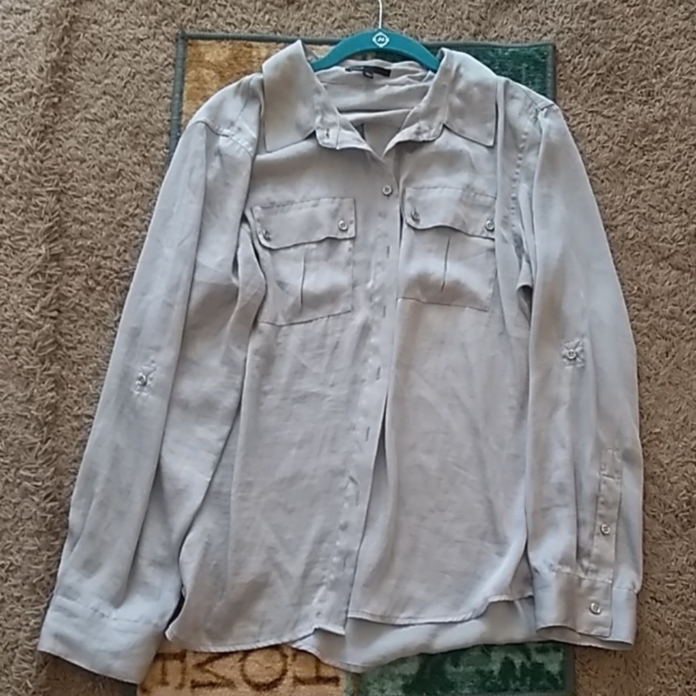 Long sleeve button down blouse